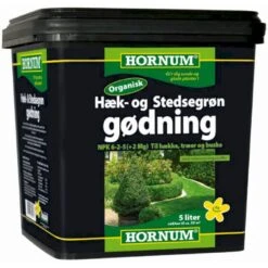 Hækgødning NPK 6-2-5 +2 Mg Hæk- Og Stedsegrøngødning NPK 6-2-5 +2 Mg 5 Liter Spand