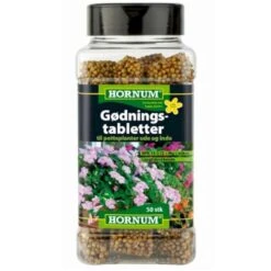 Hornum Gødningstabletter NPK 14-3-12 Hornum Gødningstabletter Til Potteplanter 50 Stk